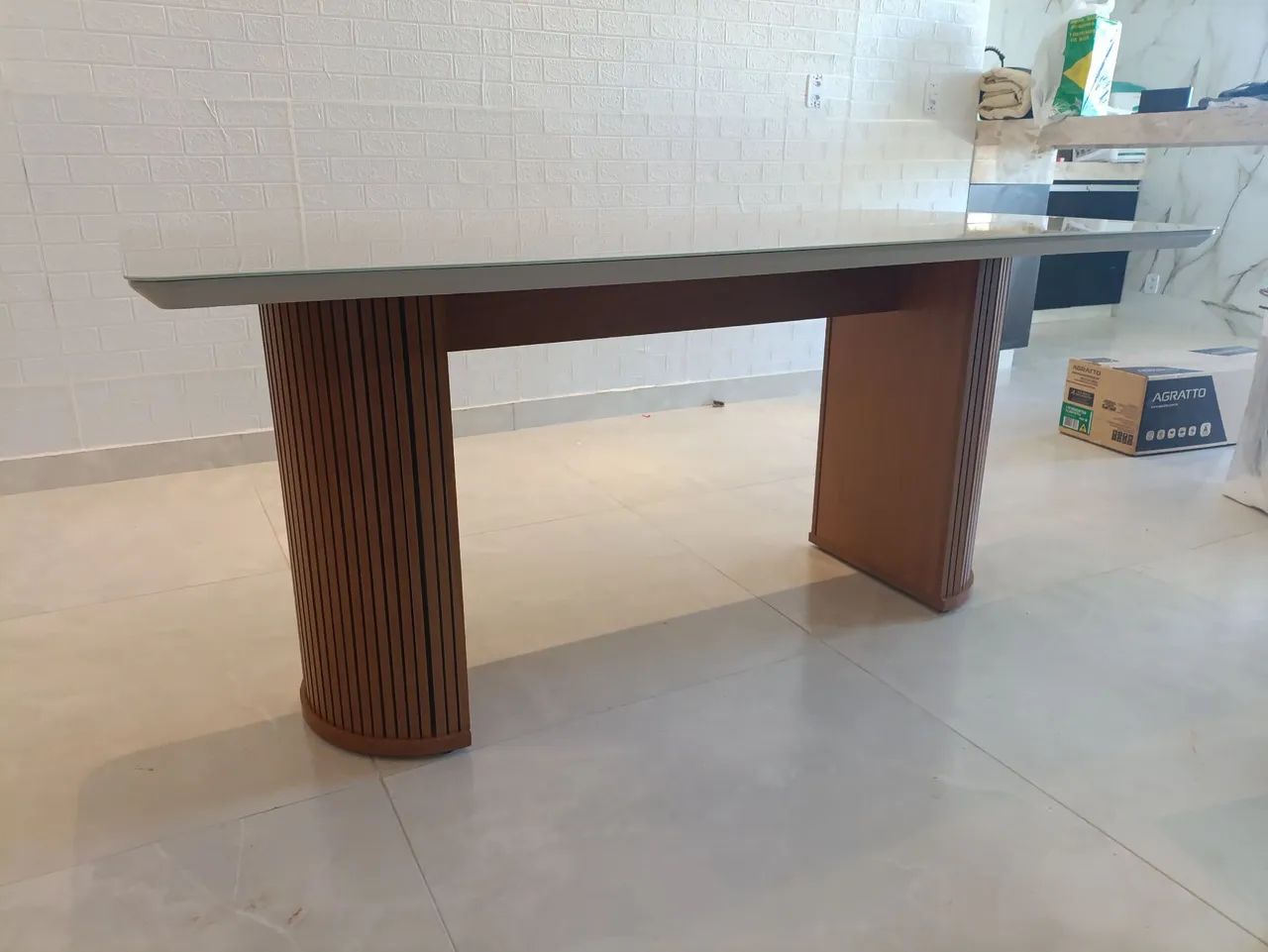 Mesa de jantar delta 180x90 com 6 cadeiras  - Foto 2