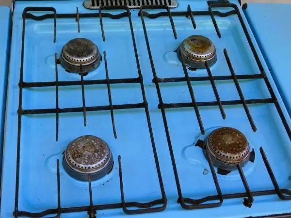 Antigo fogão Brastemp em ferro na cor azul turquesa anos 70 *Descrição - Foto 2