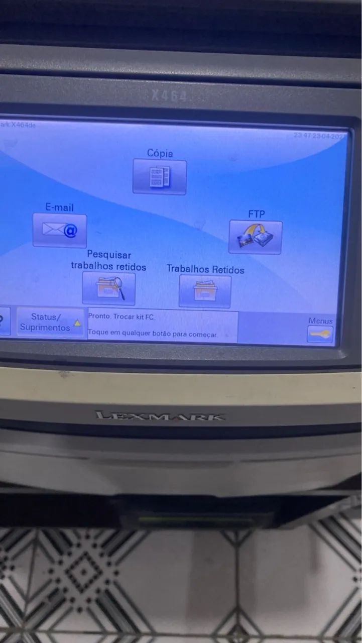 PEÇAS LEXMARK x464  - PARA PEÇAS - FUNCIONA ( LEIA)