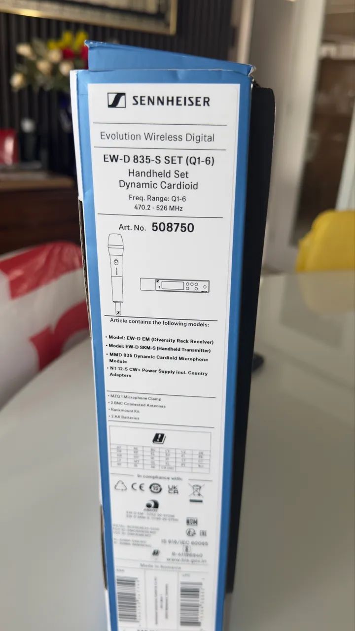 Microfone sem fio Sennheiser EWD 835-S Novíssimo 