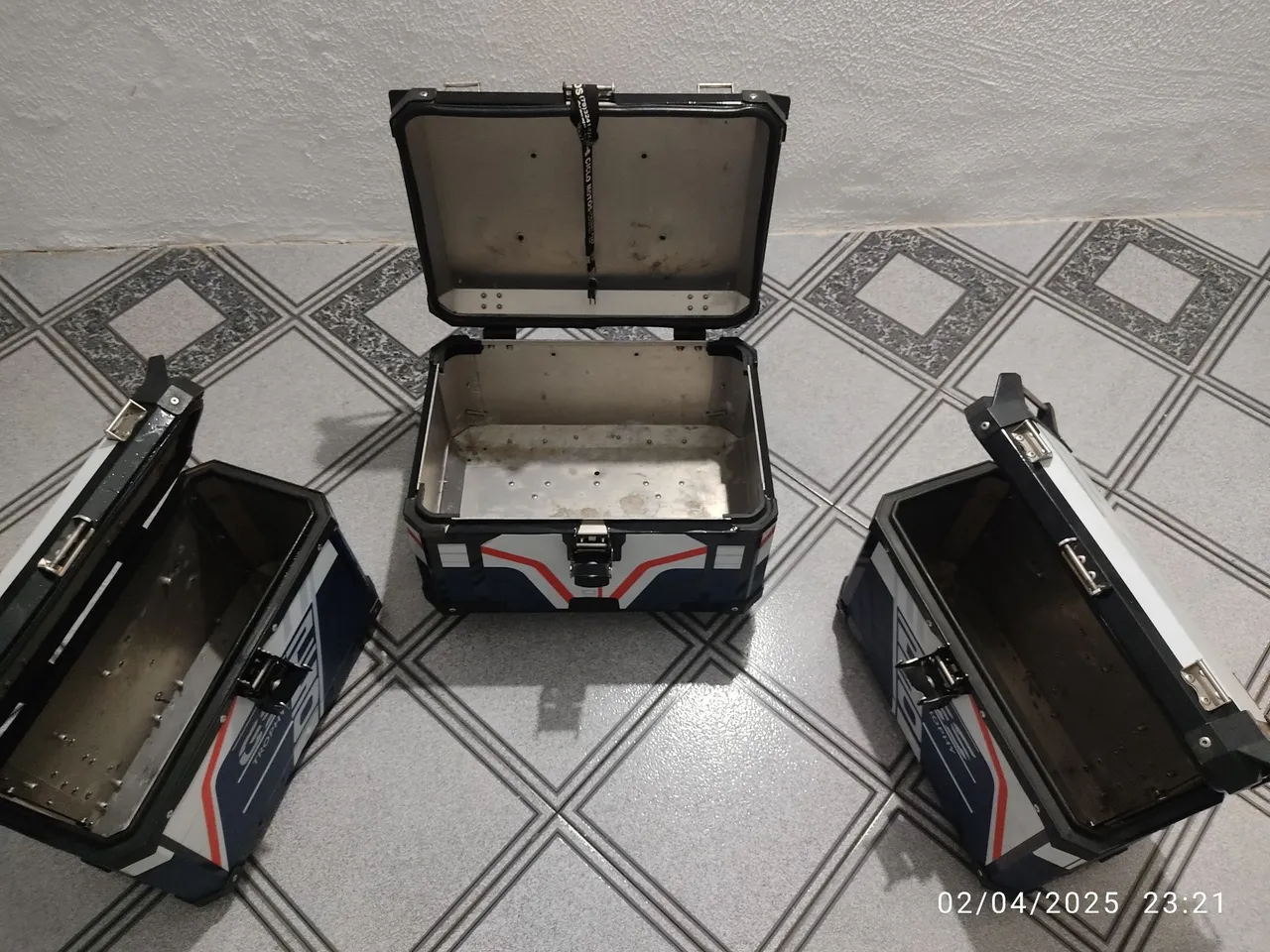 Baús em alumínio para motos