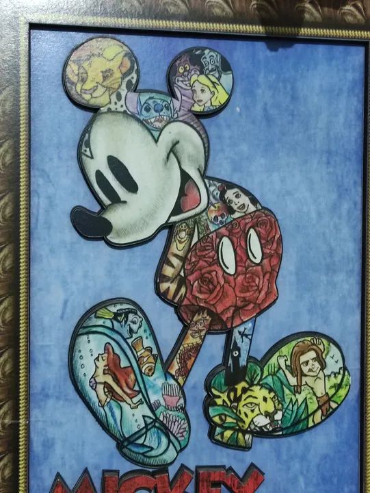  Quadro Exclusivo do Mickey - 40x28cm - Foto 2