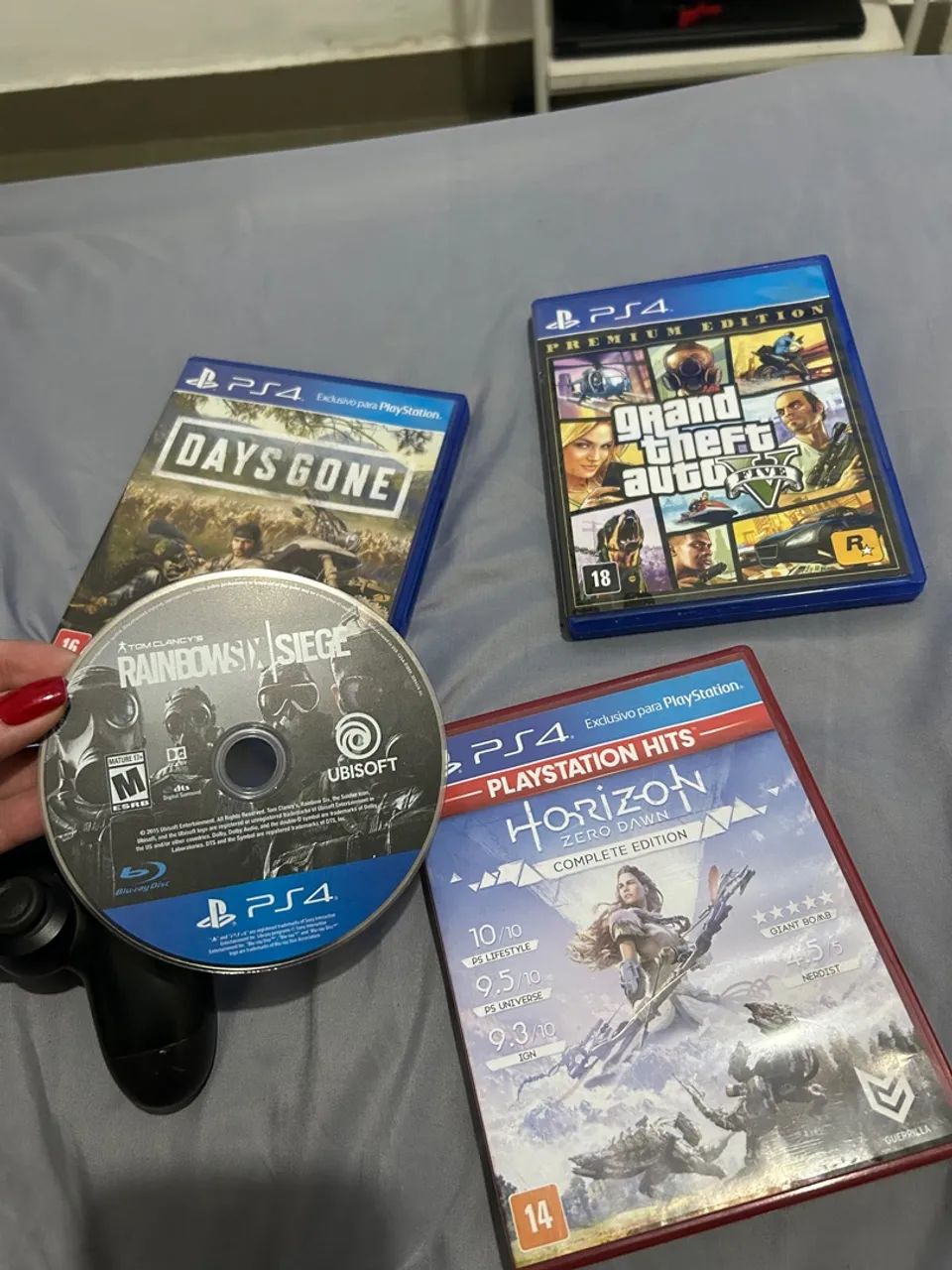 Playstation 4 Slim C CONTROLE + JOGOS - Foto 2