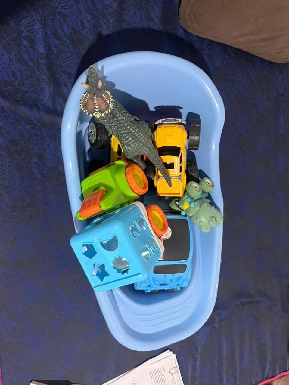 Kit de brinquedos infantis com banheira
