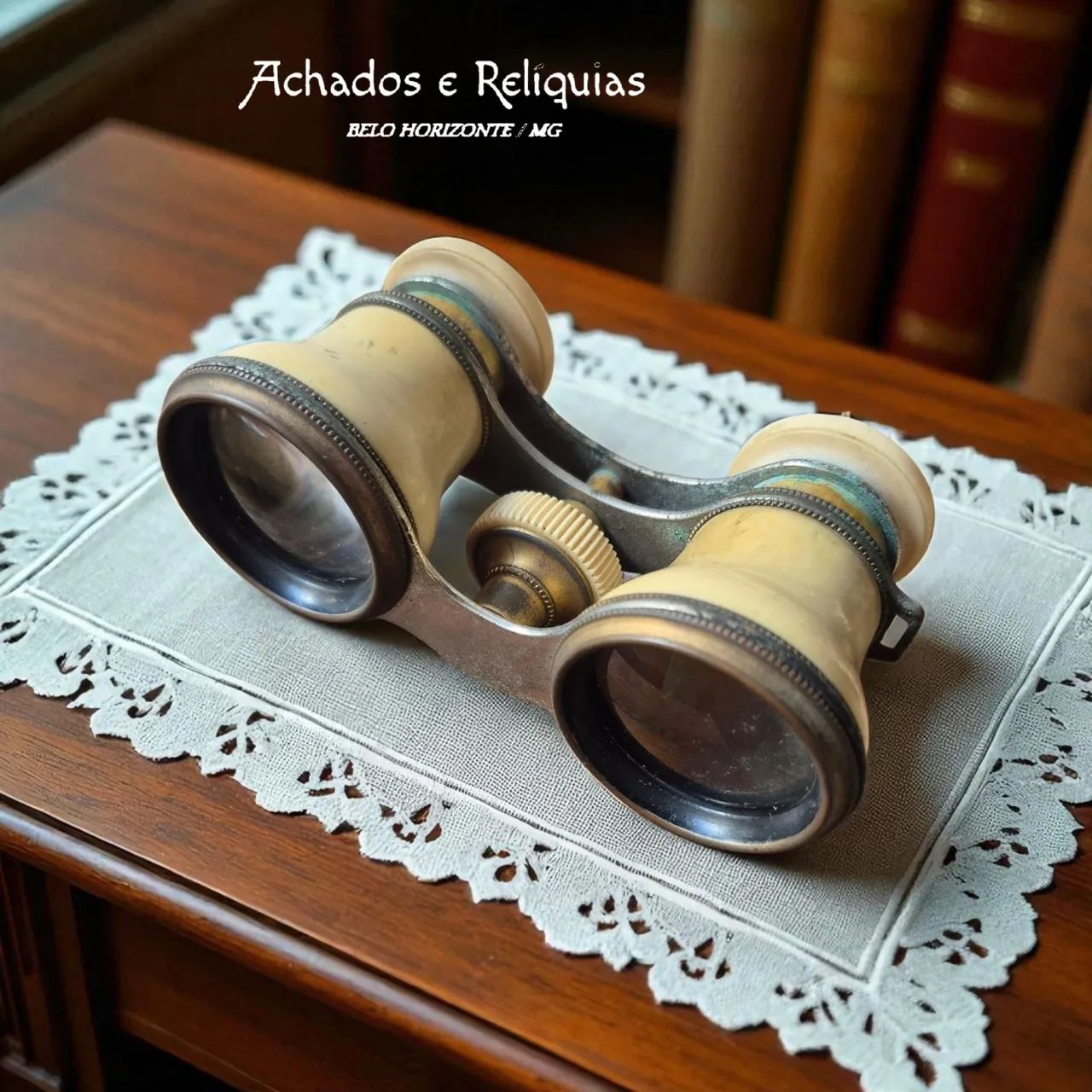 Binóculo Antigo - Decoração Requintada - Foto 4