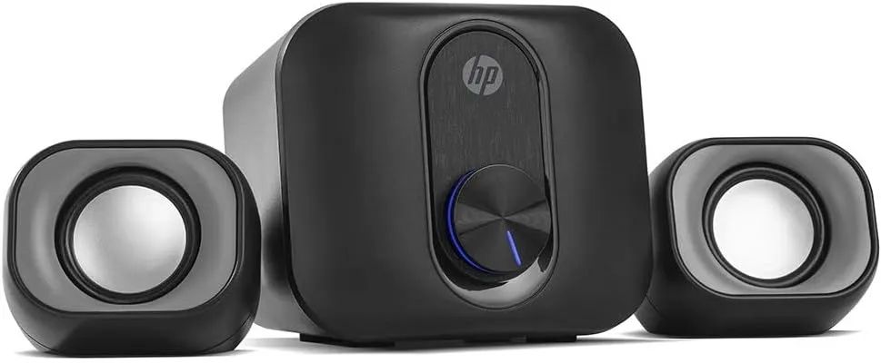  Caixa De Som HP 2.1 Conexão USB com entrada de áudio de 3.5mm P2 (3+3+5W) - Foto 2