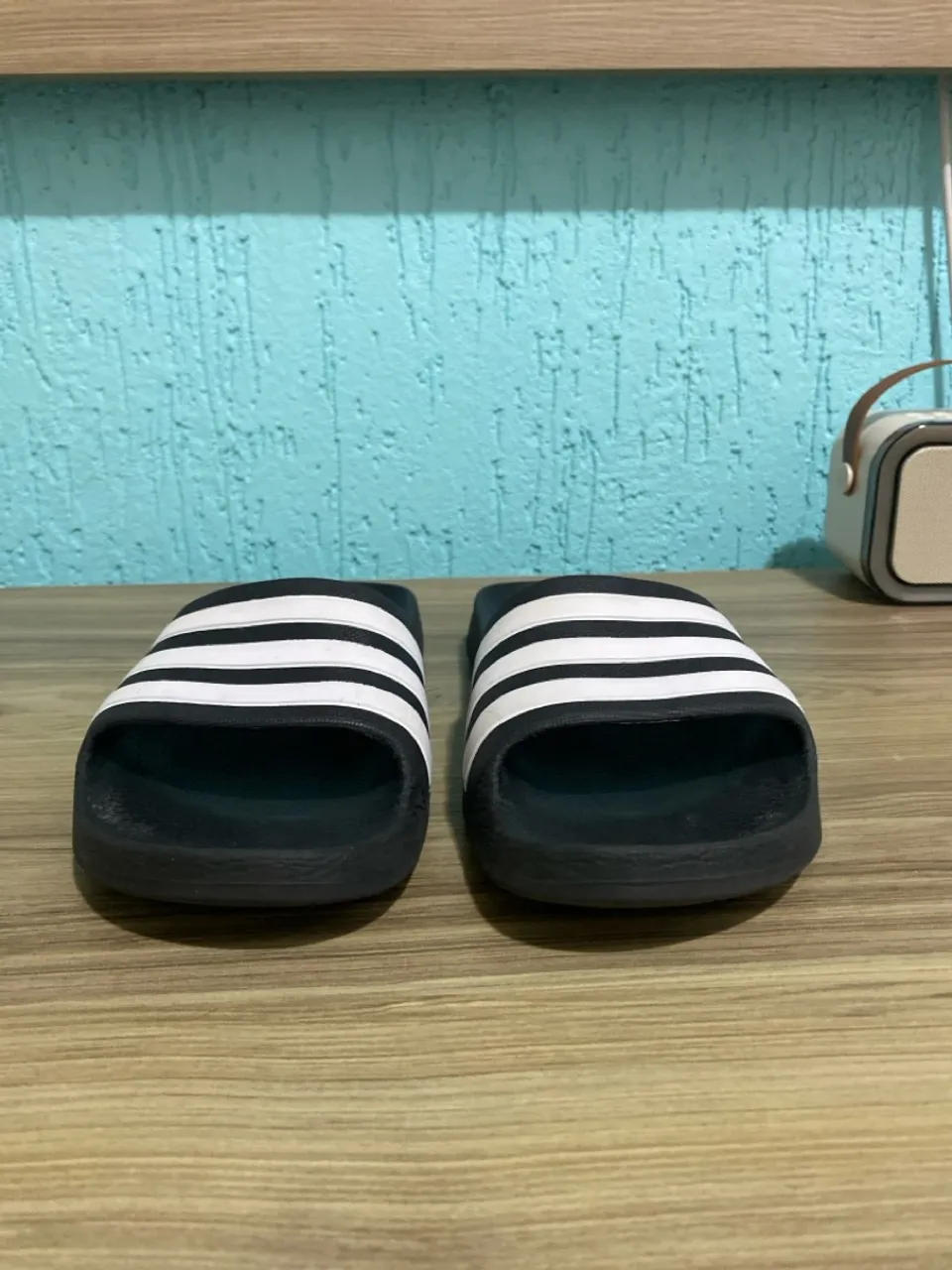 Chinelo Adidas Slide Preto e Branco