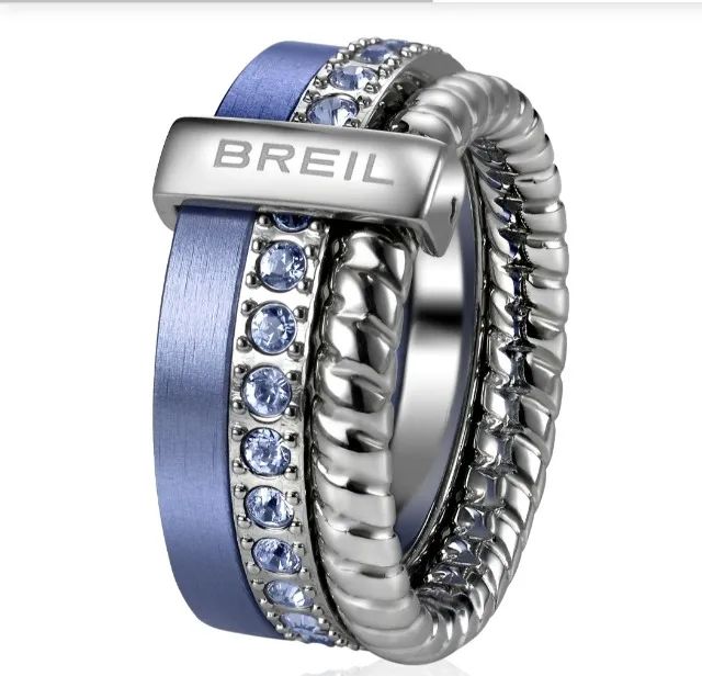 Anel Breil Breilogy - Roxo - Cristais Swarovski