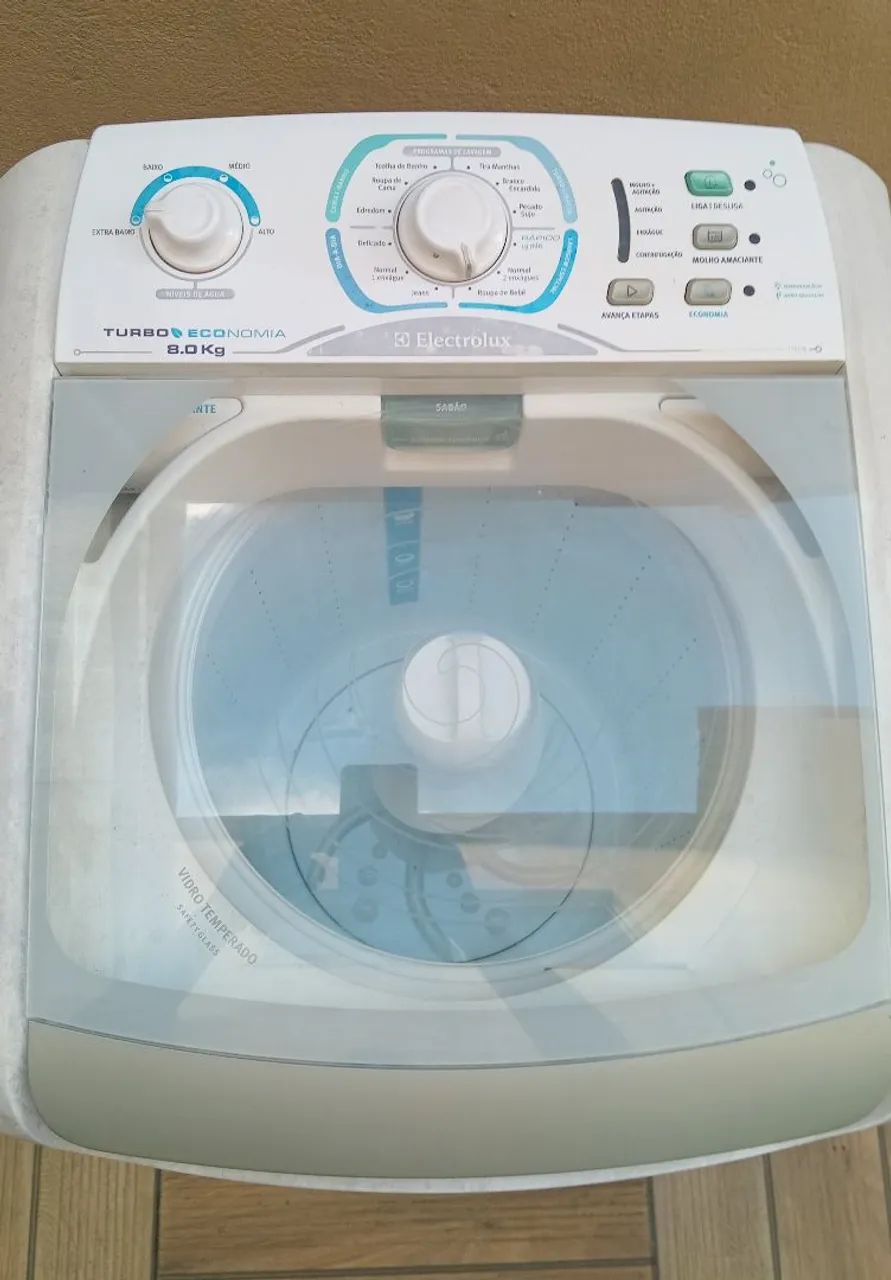 Máquina de Lavar Roupa Electrolux 8kg Turbo Economia