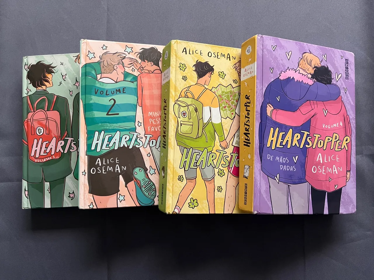 Heartstopper Vol. 1 ao 4 - Capa Dura - Usados em Bom Estado (Alice Oseman)