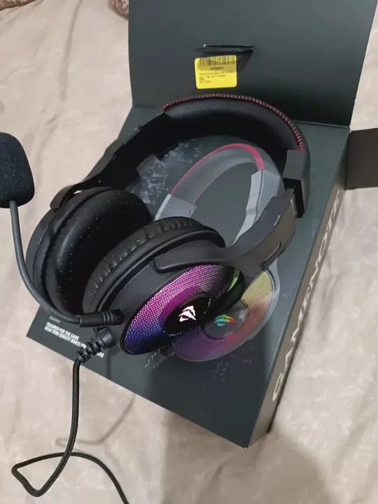 Headset Havit H2028U 7.1 3D Surround, Iluminação RGB, USB, Novo, Lacrado  - Foto 4