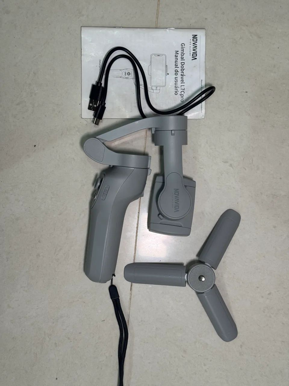 Gimbal Dobrável L7pro - 3 eixos 