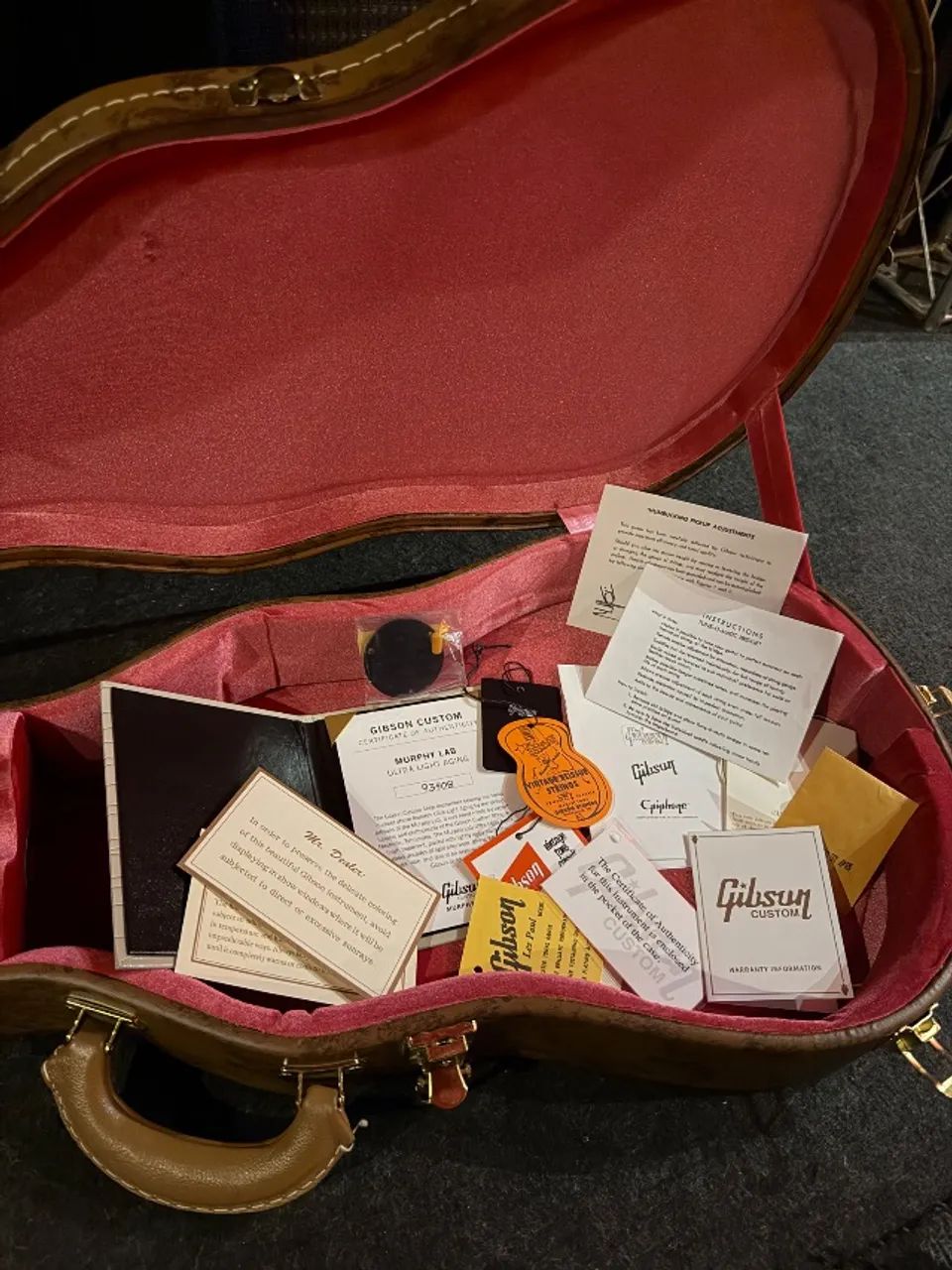 Gibson Les Paul Custom Shop Murphy Lab Ultra Light Aged 59 Washed Cherry - Foto 6