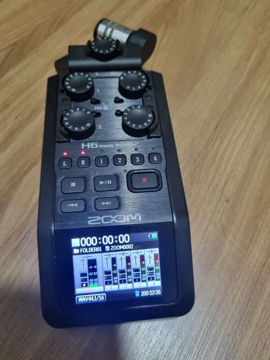 Gravador de Áudio Zoom H6 - Black