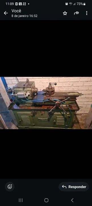 Torno mecânico industrial usado