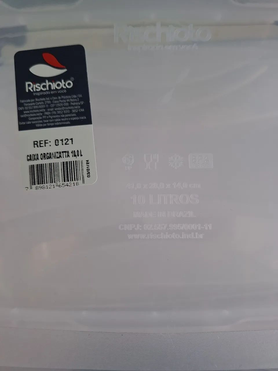 Caixa Organizadora Transparente Rischioto - 3 Peças - Foto 4