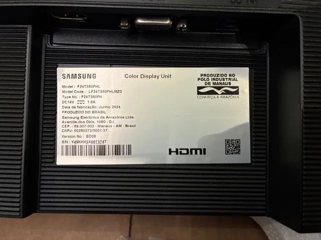 Monitor Samsung T35f 24 Led Ips Fhd 75hz Gaming - novo, na caixa - Foto 5