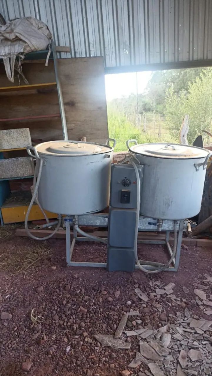 Máquina de pasteurização.