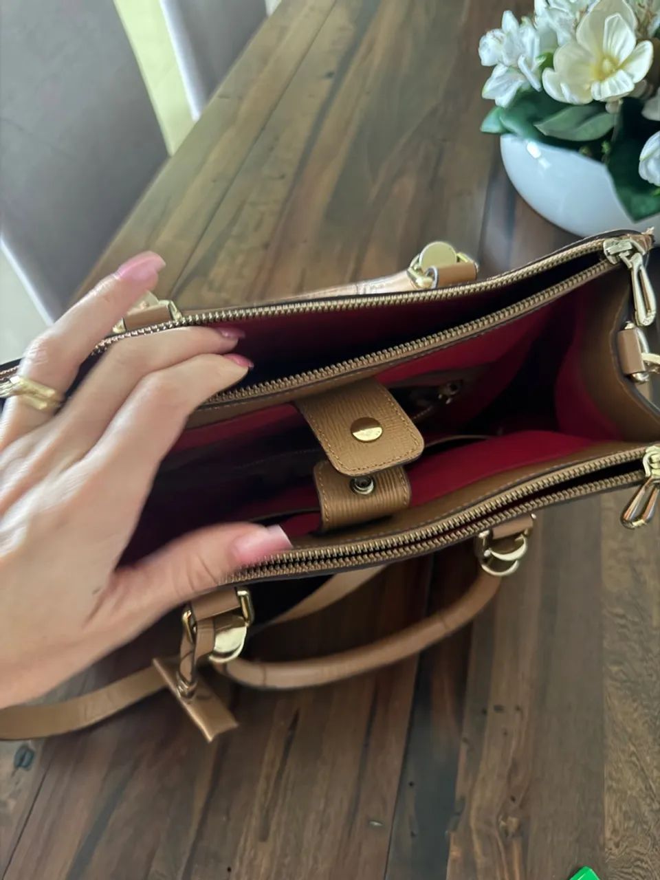 Bolsa Schutz Handbags Original - Marrom - Foto 5