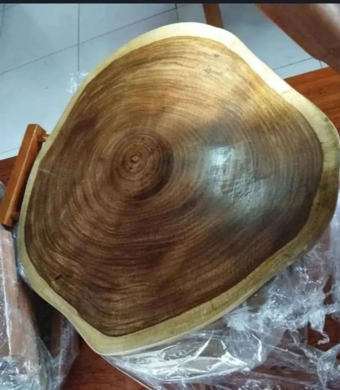 Tábua de madeira rústica para cozinha