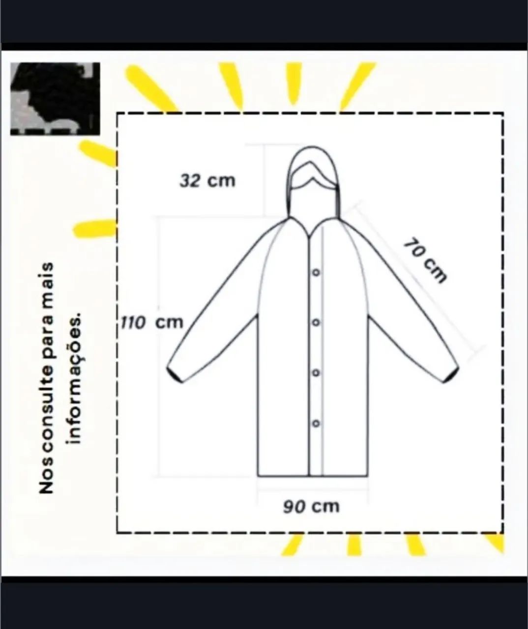 5 Capas de Chuva Impermeáveis UPLASS - R$27 - Foto 3