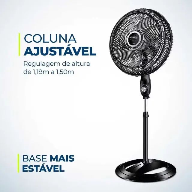 Ventilador De Coluna 6 Pás 40cm 220 Volts Mondial (ENTREGAS EM ATÉ 24h)