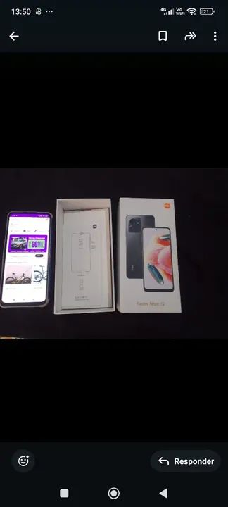 Xiaomi Redmi Note 12 - Novo na caixa
