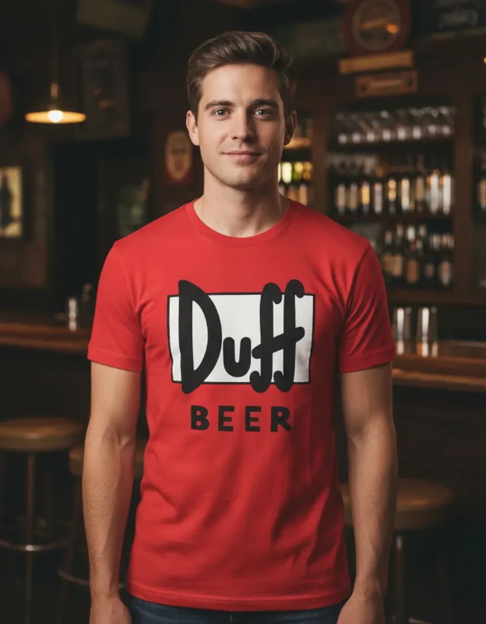 camisa duff simpsons