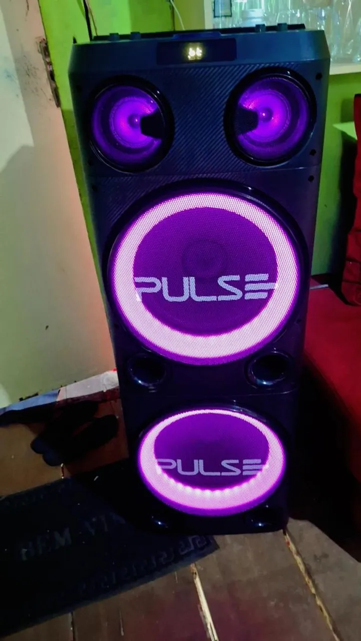 Caixa de Som Pulse com Luzes