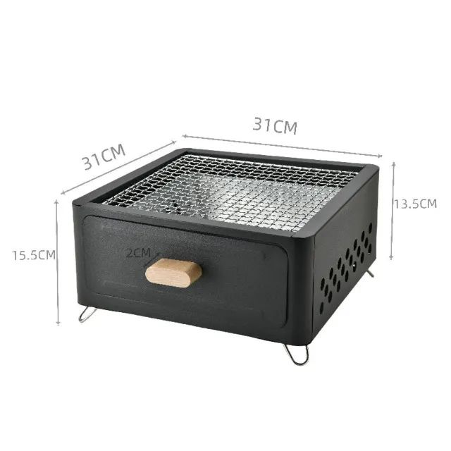 _Churrasqueira a Carvão Portátil com Grelha Removível - Praticidade e Sabor_ - Foto 2