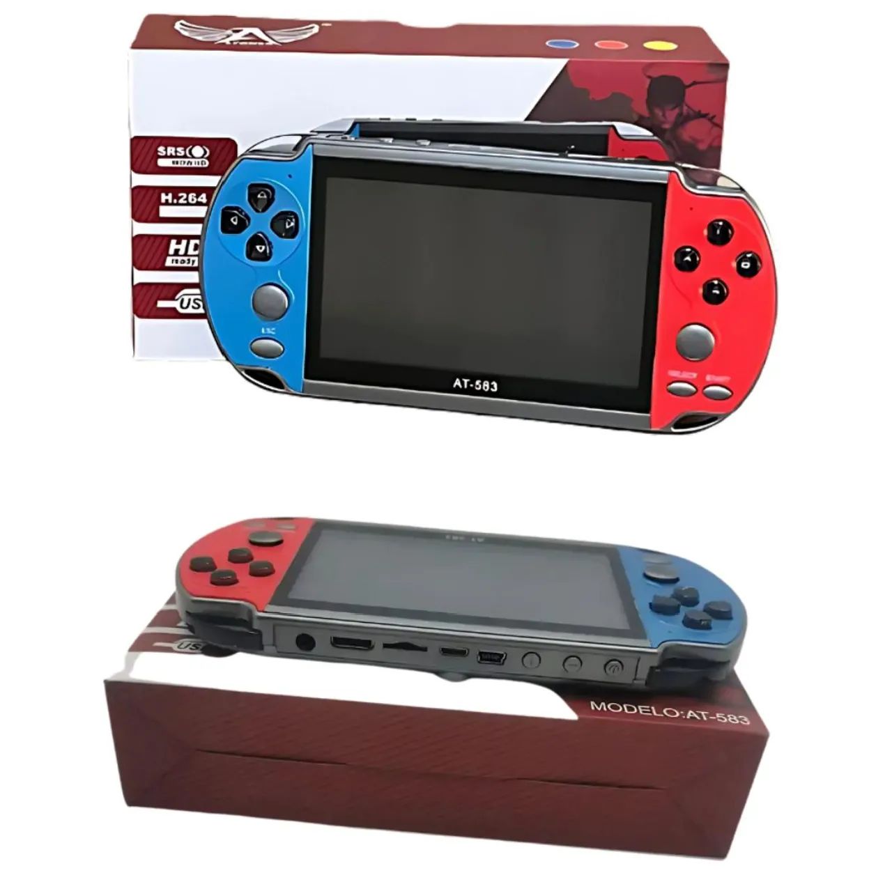 Console Portátil AT-583 -  Mais de 1000 Jogos!