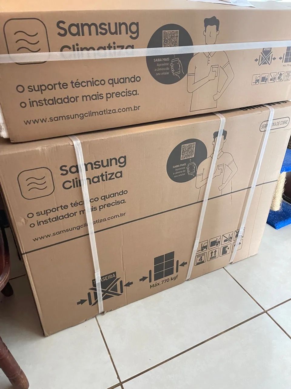 AR CONDICIONADO SPLIT INVERTER SAMSUNG WINDFREE CONECT 24000 BTUS  - Foto 2