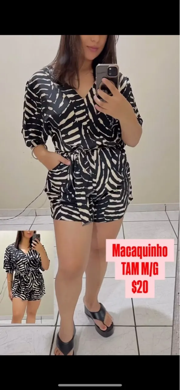 Macacão Zebra TAM M/G - $20