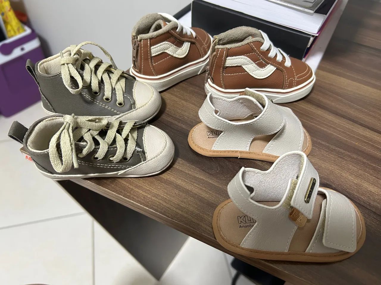 Kit de calçados para Bebê - 11 centímetros (6 a 9meses) - Foto 2