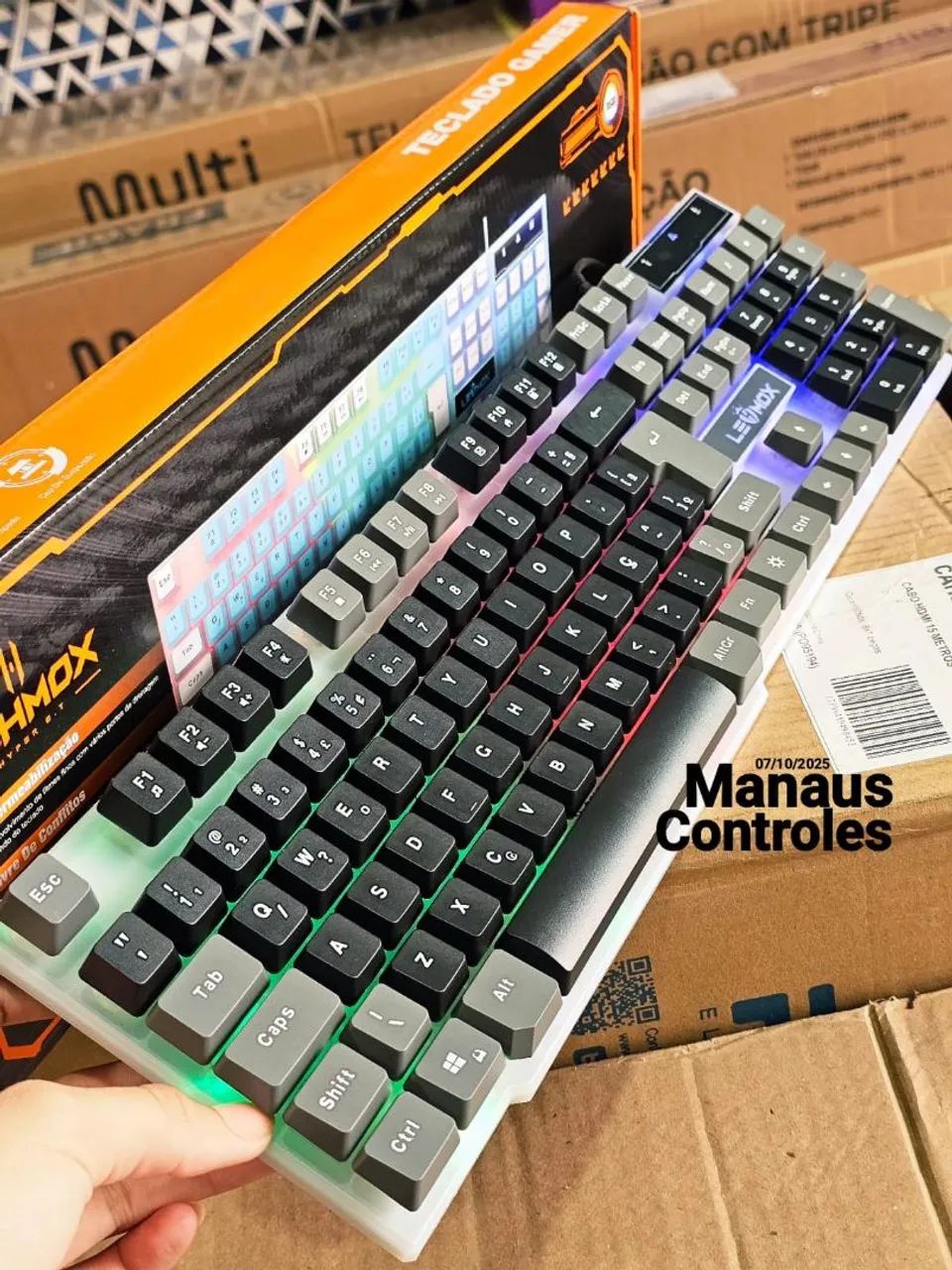 Teclado RGB Lehmox USB 