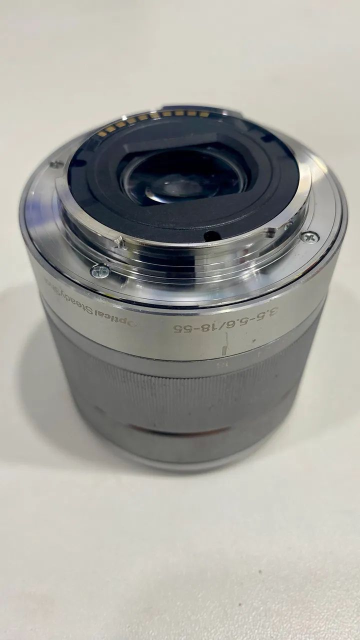 Lente Sony 18-55mm E-Mount prateada (usada) - Foto 5