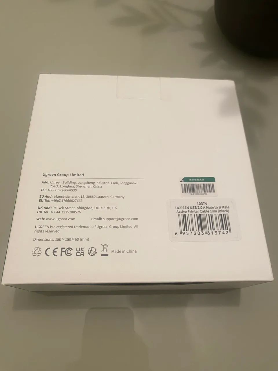 cabo da UGREEN, modelo ?USB 2.0 AM to BM Cable? - Foto 2