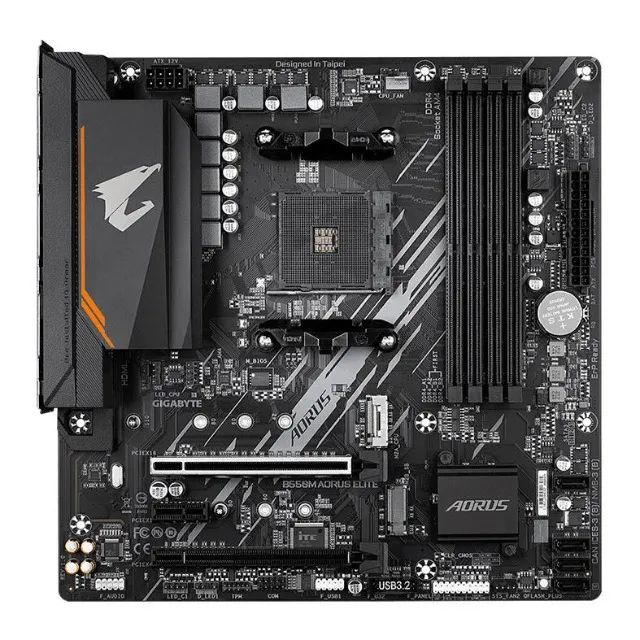 Placa Mãe AM4 Gigabyte B550M Aorus Elite +Nfc + Caixa / Acessórios