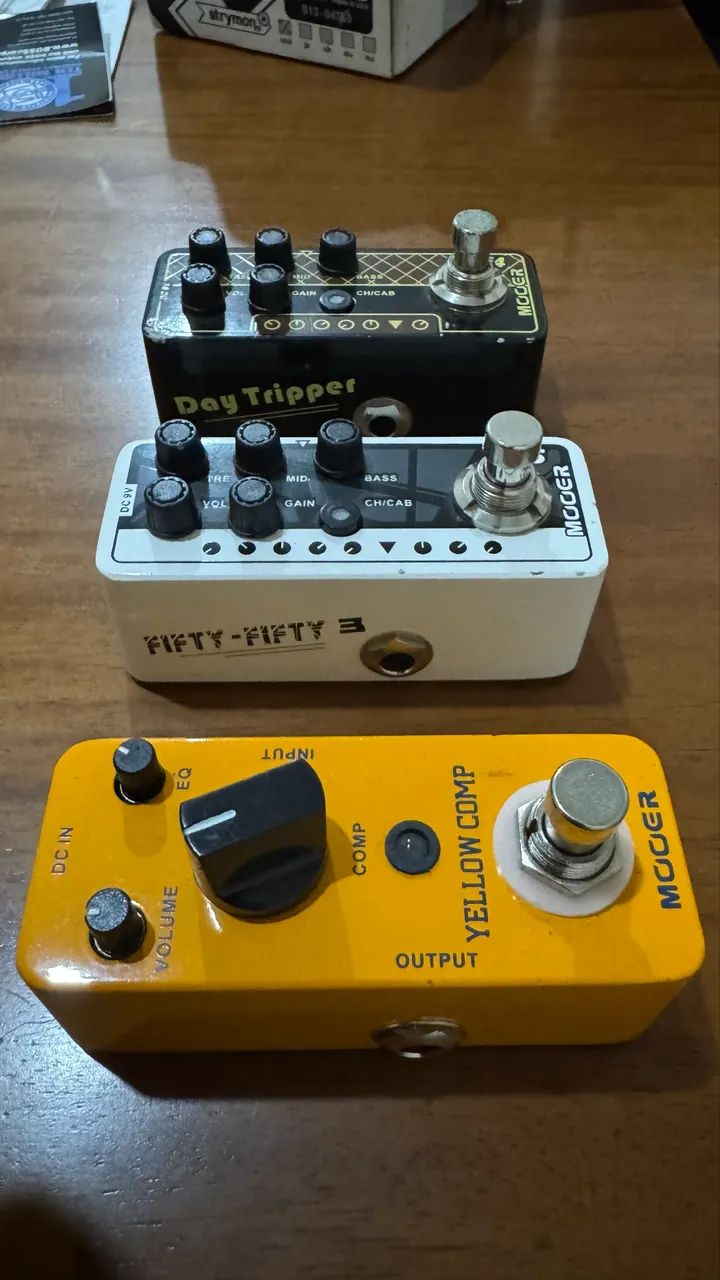 Pedal Mooer Radar, Drive, Simulação, Distortion, Distorção, Crunch