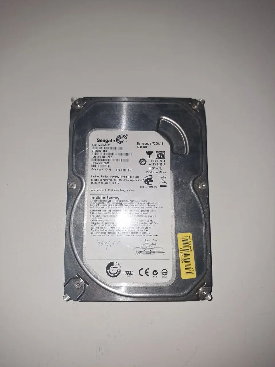 HD Seagate 500Gb (alerta)