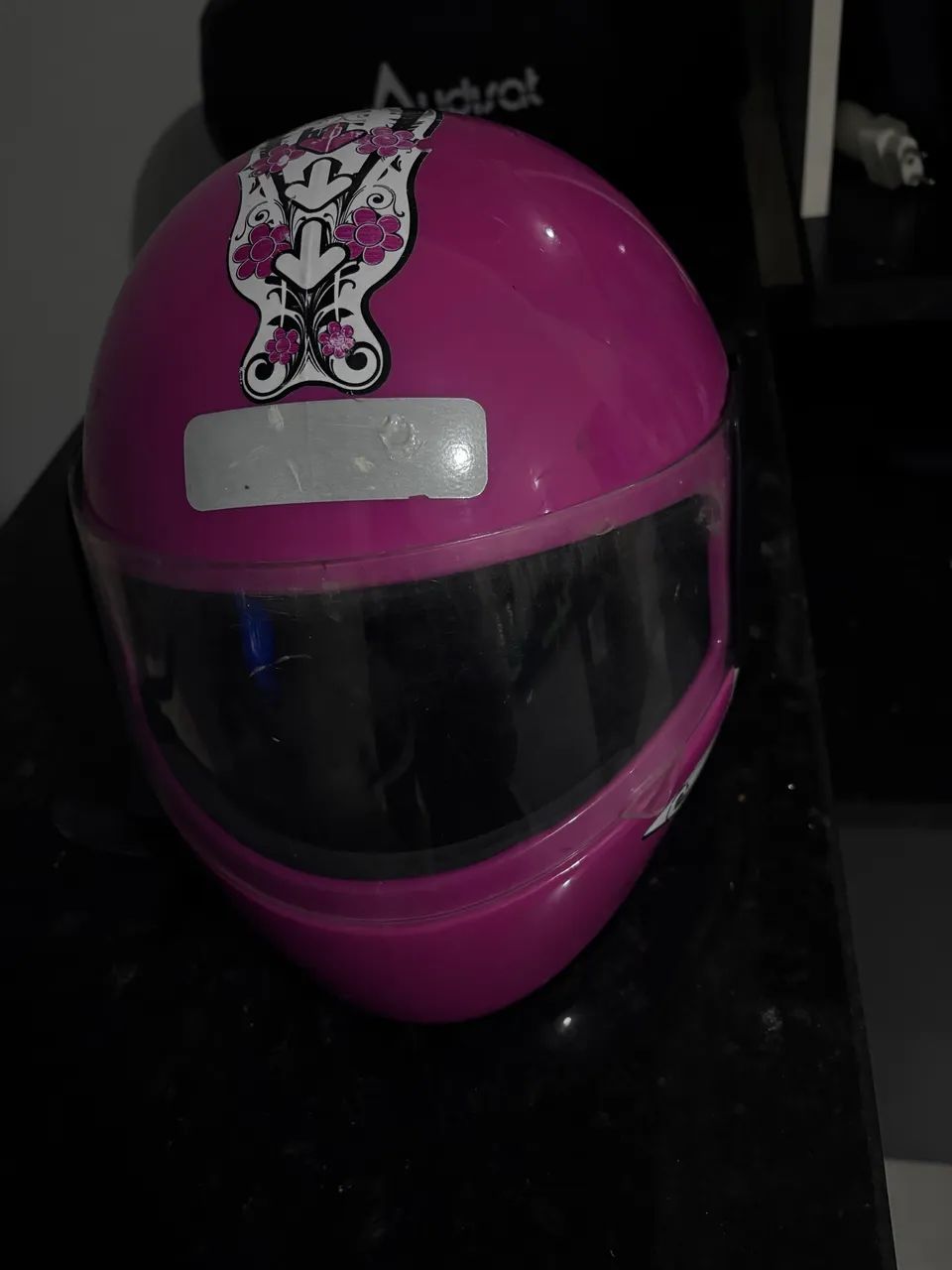 Capacete Rosa R$130,00 - Foto 3
