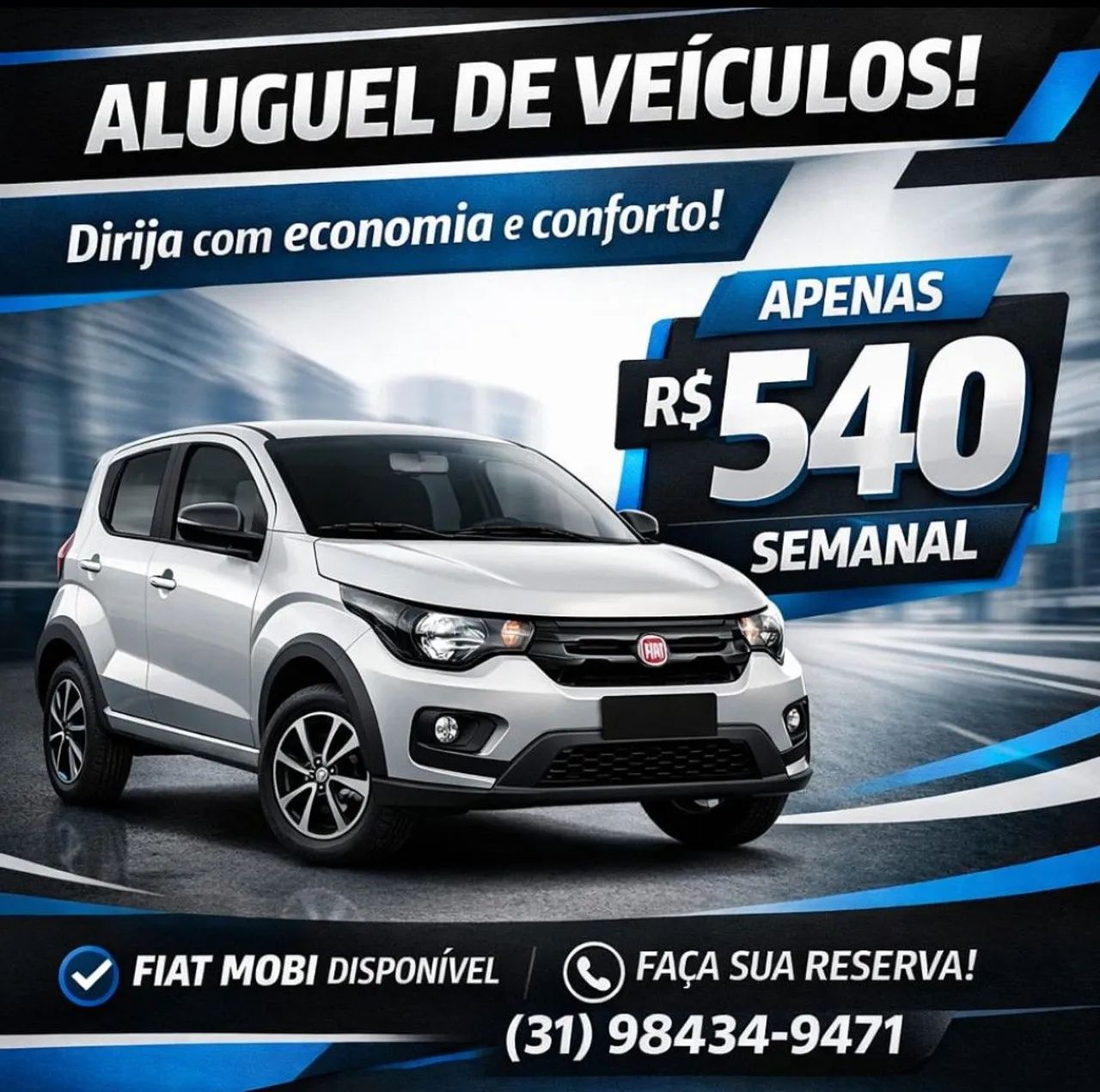 Aluguel Fiat Mobi 2023