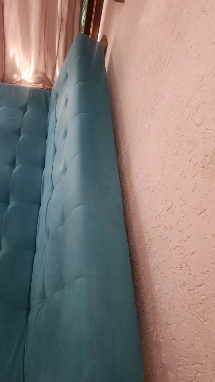Sofá cama na cor azul /turqueza. - Foto 5
