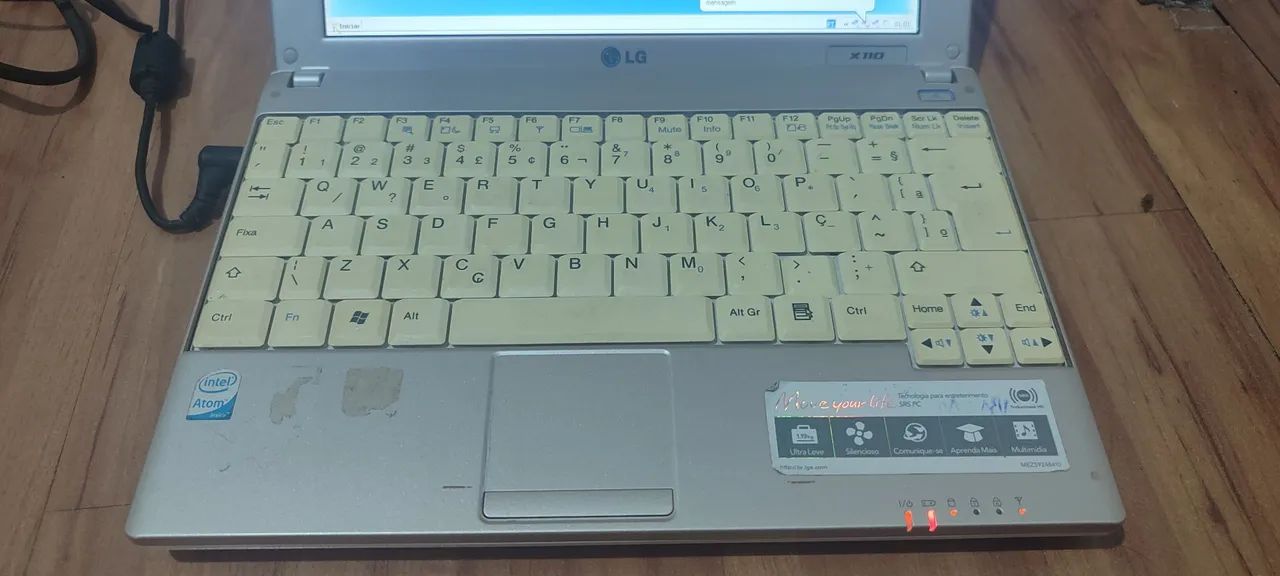 Netbook LG X110 (Funciona Tela esbranquiçando) - Foto 2