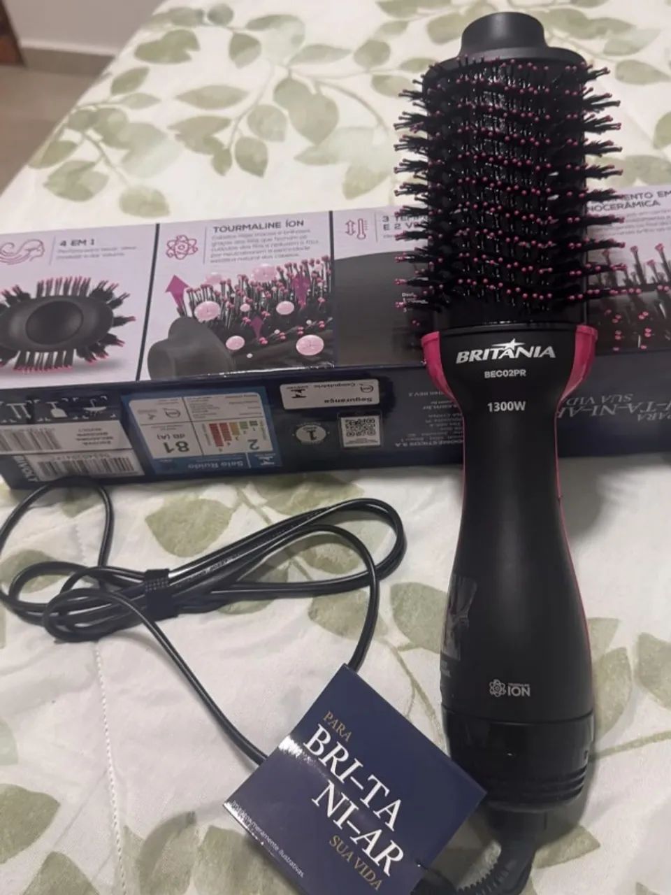 Escova Secadora Britânia 1300W Original - 4 em 1 - Foto 3