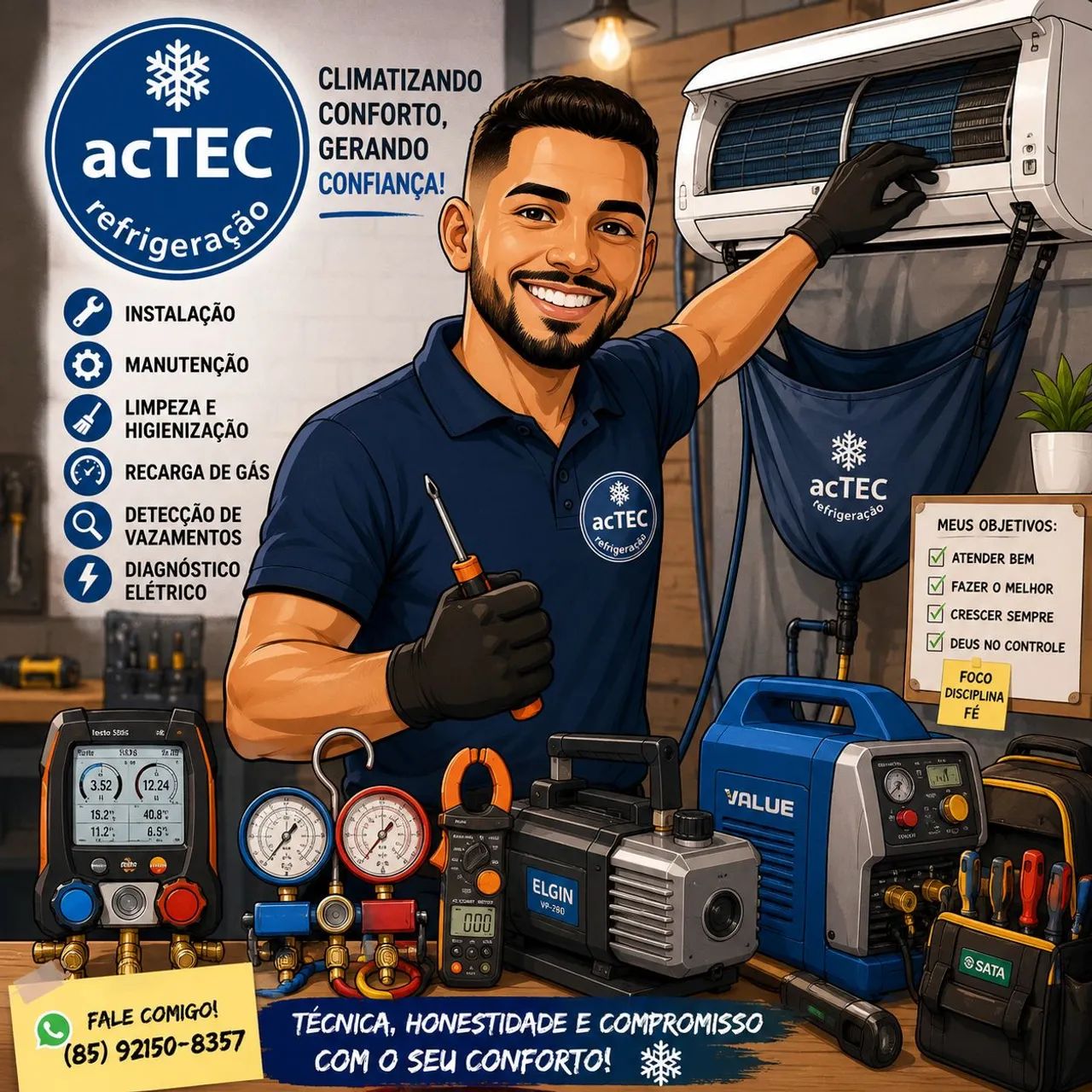 Ar condicionado manutenção e serviço 