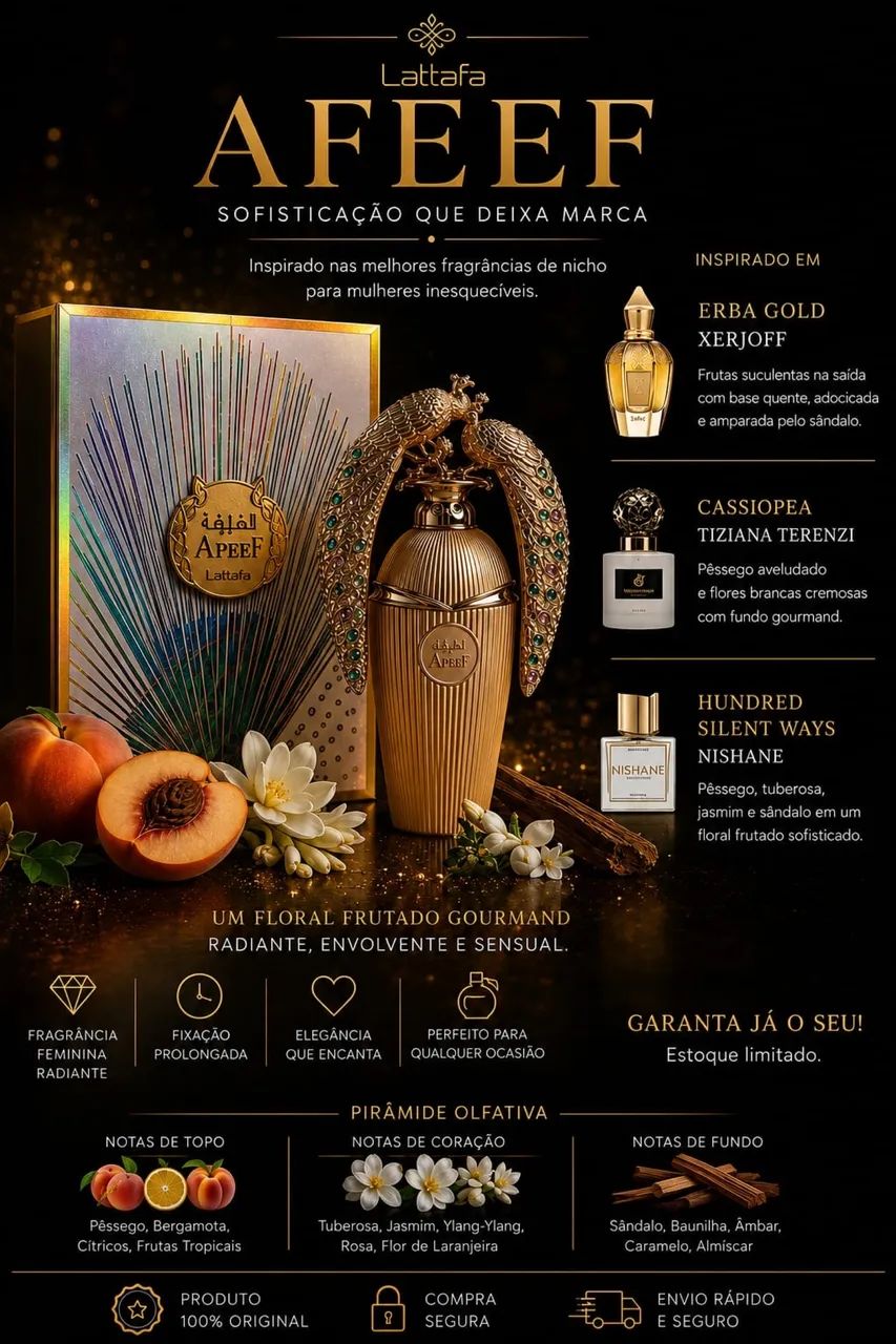 Perfume Afeef Lattafa 100ml Eau de Parfum
