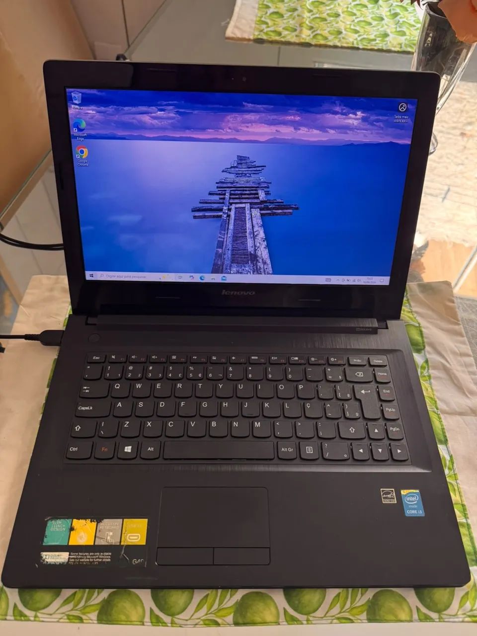 Notebook i3 8gb memória RAM e ssd 240gb