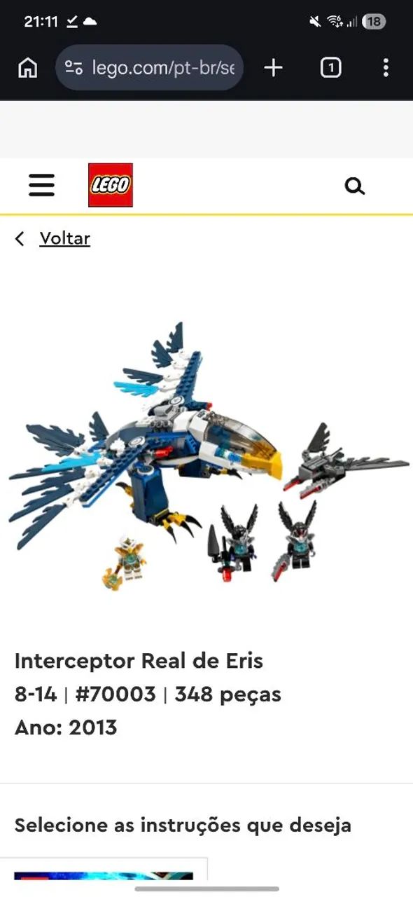 Lego Chima 7003 - Hobbies e coleções - Cotovelo (Distrito Litoral