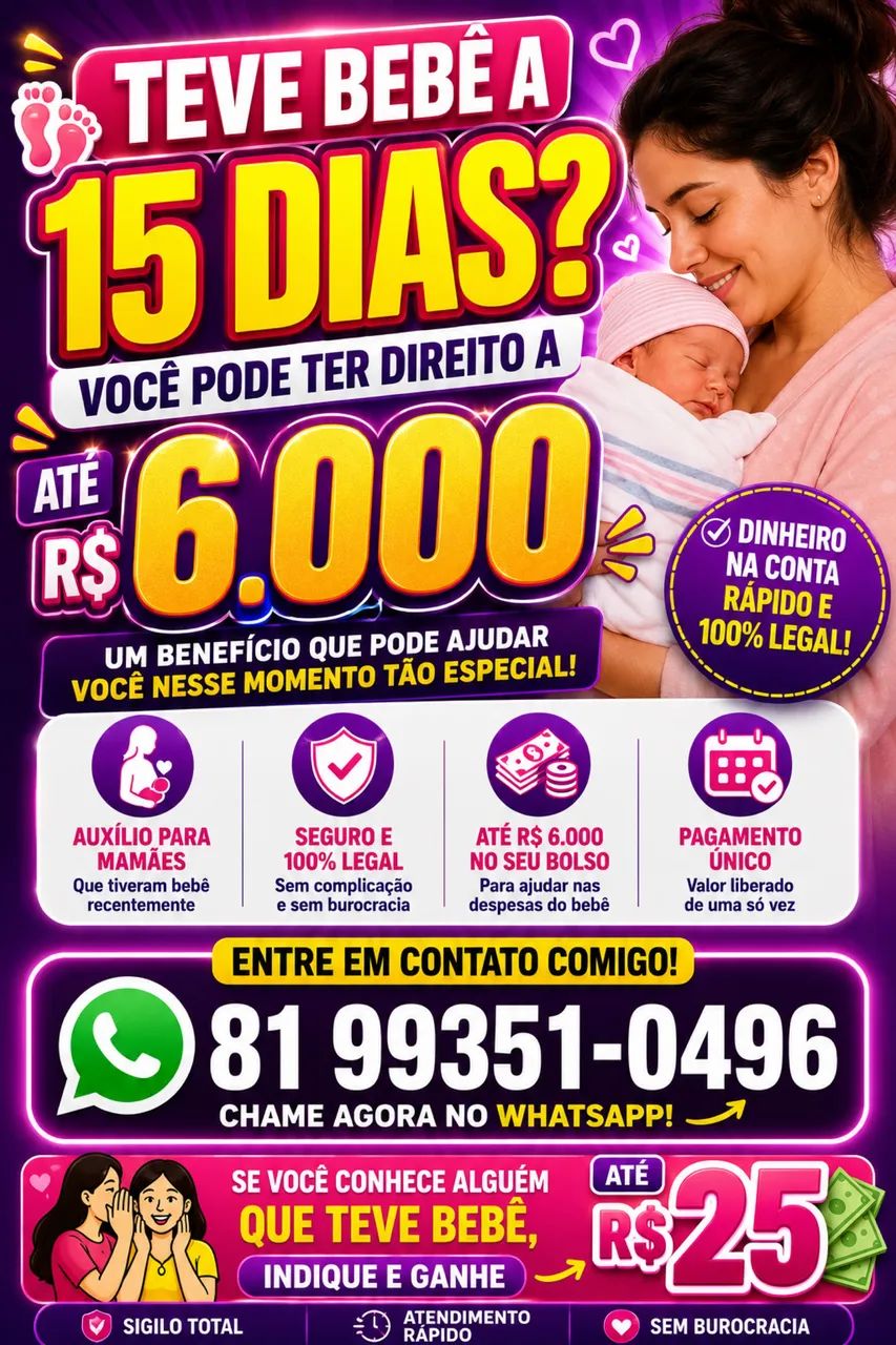 Salário maternidade- INDIQUE E GANHE  - Foto 2
